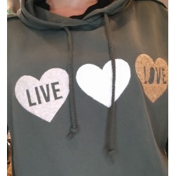 Sudadera Live Love.